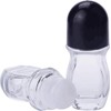 PurYupearl 50 ML Red Deodorant Roller Bottle Empty,Glass Roller Bottles