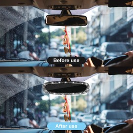 cobee Bling Auto Rückspiegel, Glitzer Strass Auto Rückspiegel Gummiband Auto Rückspiegel Abdeckung für Frauen Mädchen Universal Fit Rückspiegel Zubehör (Weiße Kristalldiamanten)