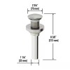 VIGO Vessel Bathroom Sink Pop-Up Drain and Mounting Ring in