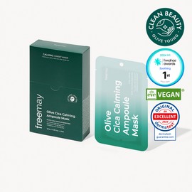 freemay Olive Cica Calming Ampoule Mask Sheet 10P - freemay Olive Cica Calming Ampoule Mask Sheet 10P