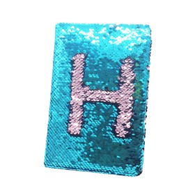 EXERZ Reversible Sequin Notebook A5 Size/Journal, Mermaid Diary/Magic Notepad, for Office/School/Gifting. Fashionable to Own, Convenient to Carry and Use (Teal/Pink)