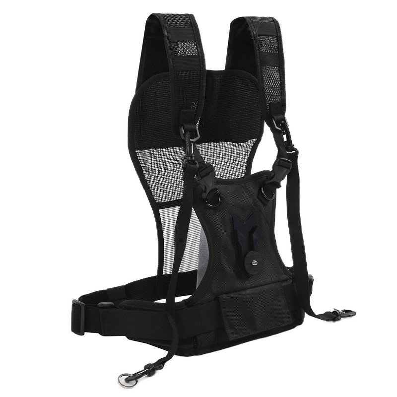 Dual Camera Harness, Multi-Carrying Chest Vest System for Camera, Nylon