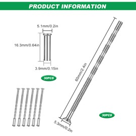 M3 Door Handle Fixing Screws, 30 Set door handle bolt through fixings m3 screw connecting bolts and sleeves for Doors handles Knobs