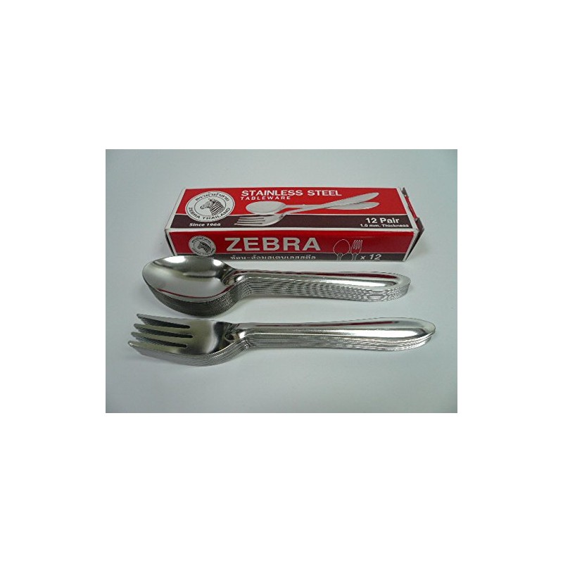 Zebra ZEBRA Spoon & Fork Set of 12 Made in