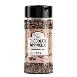 Chocolate Sprinkles By Unpretentious Baker (5 Tbsp) Rich & Real Cocoa Flavor, Decorative Dessert Topping
