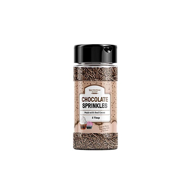 Chocolate Sprinkles By Unpretentious Baker (5 Tbsp) Rich & Real