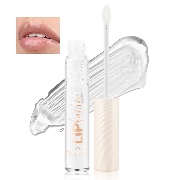 AFGHOUZ Glitter Lip Gloss, Clear Lip Glow Gloss, Hydrating And