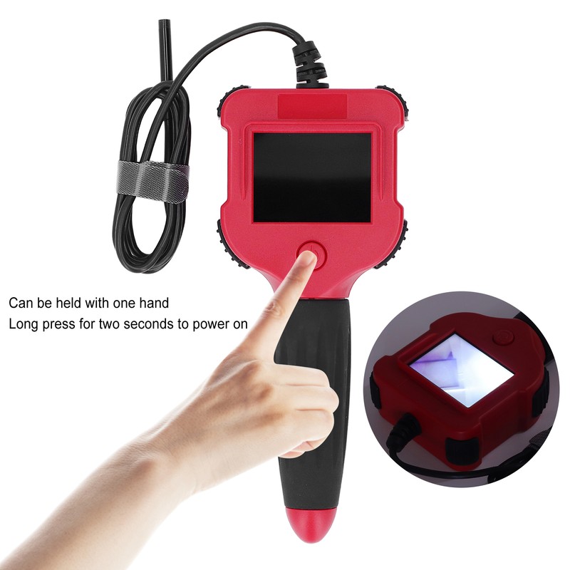 Endoscope ABS Handheld 2.4in HD Resolution Screen 0.22in Lens Inspection