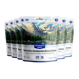 Backpacker's Pantry Three Sisters Stew, 2 Servings Per Pouch (6 Count), Freeze Dried Food, 14 Grams of Protein, Gluten Free, Vegan