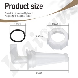 433190 0433190 Fuel Filter & 335112 Fuel Filter Nut Compatible With Evinrude Johnson Outboard BRP V4 V6 60 Deg 90 115 150 100 175 Hp 600-312 600-312K 765553 0335112 18-79781 1991-2006