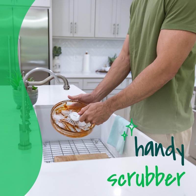 Scotch-Brite Handy Brush, Small and Durable Dish Brush with Handle