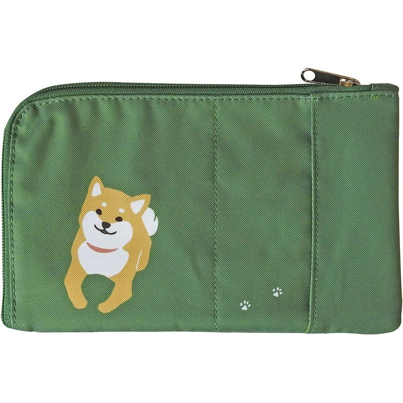 Abeille Mask Pouch Shiba Inu Khaki Dog AMA-1508 by Ken