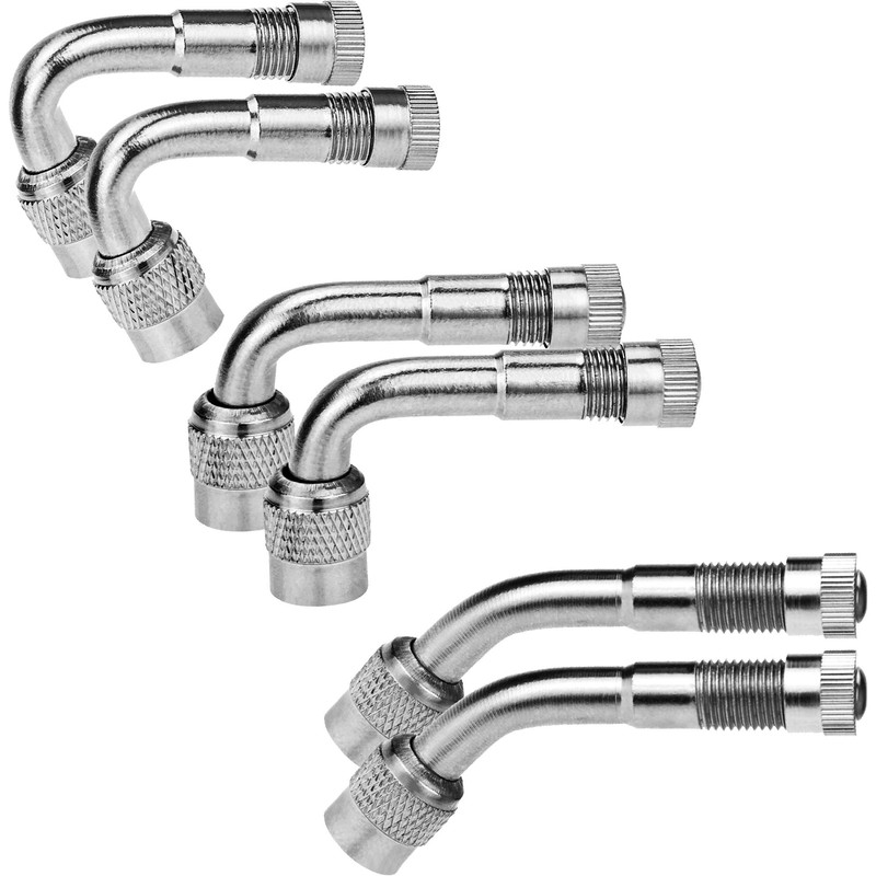 6-Pack Valve Stem Extenders, Mellbree 45 Degree 90 Degree 135