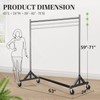 HOKEEPER Commercial Z Base Garment Rack Hold 400LBS Heavy Duty