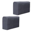 FAVOMOTO Armrest Covers, 2 Pieces Sofa Armrest Covers, Adjustable, Stretch