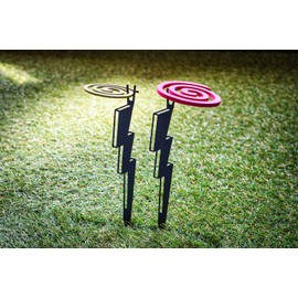 37CAMP Catri Pegs (Pack of 2) (Inazuma Shape/Black (Matte))