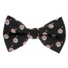 cravateSlim Christmas Bow Tie Black Santa Claus, black