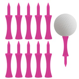 loacuony Pack of 100 57 mm Golf Tees, Plastic Golf Tees, Golf Tees, Golf Tees, Golf Tees Set, Golf Tee Bags, Golf Tee Height Tool, Golf Tees Controller, Adjustable Golf Tee