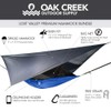 Oak Creek Lost Valley Camping Hammock. Bundle Includes Mosquito Net,