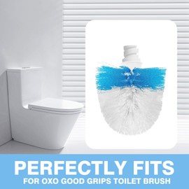 Toilet Brush Replacement Head Compatible with OXO,2 Pack Toilet Brush Head Compatible with OXO Good Grips Toilet Brush(Brush Head Only)