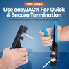 Everest Media Solutions 90° Angled CAT6 Keystone Jack in Black