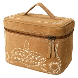 American Darling Jewelry Case Genuine Western Suede Leather Women's Bag | Organizer for Women Travel