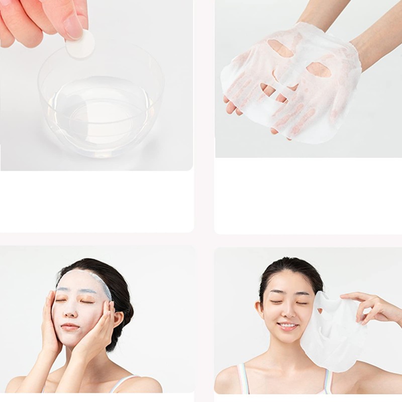 Compressed Paper Mask, Skin Care Compress Face Mask, DIY Compressed