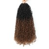 Aksice 18 Inch 8 Packs Yanky Twist Crochet Hair for