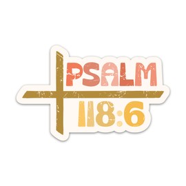 Christian Bible Verse Sticker The Lord is with Me Sticker Jesus God Faith Worship Catholic Religious Waterproof Vinyl Stickers for Laptop Water Bottle Journal Decals Gifts for Prayers Adults Kids