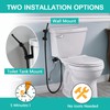 BARROCK Advanced Handheld Bidet Sprayer Set, Matte Black, Wall Mount,