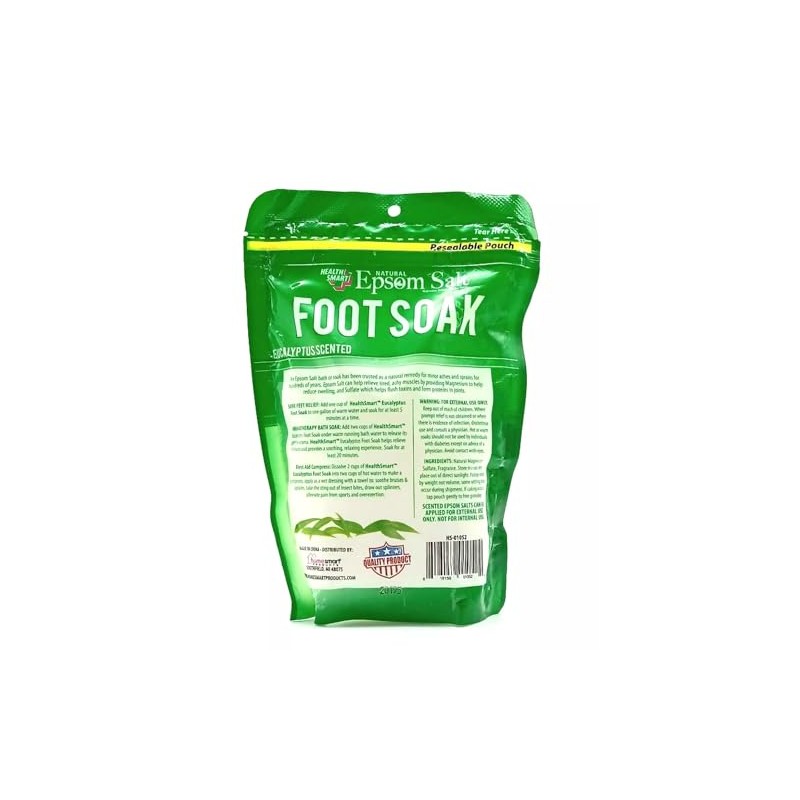 Natural Epsom Salt FOOT SOAK (Eucalyptus) 16oz (454G)