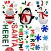 Christmas Window Stickers, 6 Sheets, Christmas Gel Clings - Decorations