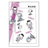 Snoopy [Color Ballpoint Pen] Sarasa Clip 0.5/Milk Purple Peanuts