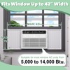 Memrita Window Air Conditioner Side Panels with Adjustable Frame, Universal