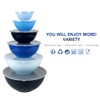 BoxedHome BPA Free Plastic Round Mixing Bowl with Lids, 12