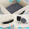 Dalmbox Portable Fire Safe Box with Key Lock, Fire Resistant