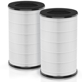 [UPGRADED] AP-PET35-WT AP-T30FL Replacement Filter Compatible with HoMedics Air Pu-rifier Filter, Replacement AP-T30 AP-T30WT AP-PET35 AP-PET35-WT, Part# AP-T30FL AP-PET35FL w/True HEPA, 2-Pack