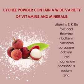 Lychee Powder 8 oz, Natural Powder for Beverages, Cooking