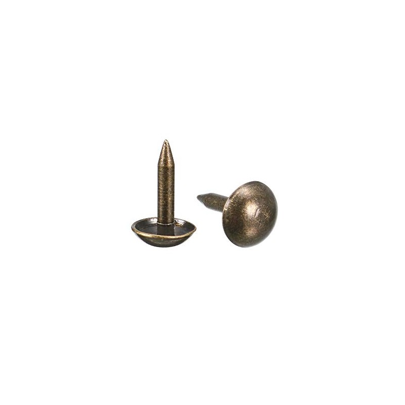 sourcing map Upholstery Nails Tacks 6mm Dia 8mm Height Retro