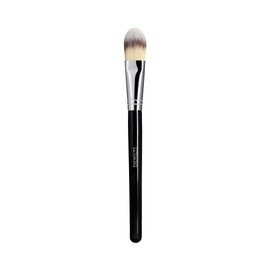 TB TOOLS FOR BEAUTY T4B LUSSONI 100 Series Professional Makeup Brush for Foundation Concealer Liquid and Cream Cosmetics Round Flat Angled Conical and Kabuki PRO 124 Flat Foundation Brush
