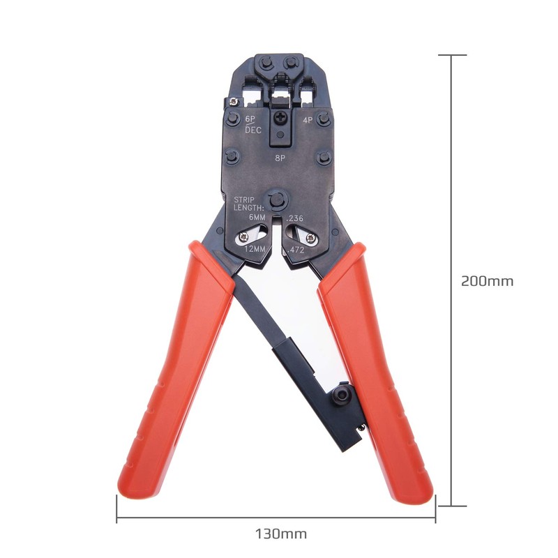 Crimping Tool Wire Crimping Pliers Ratchet Cable Cutter for 4P,