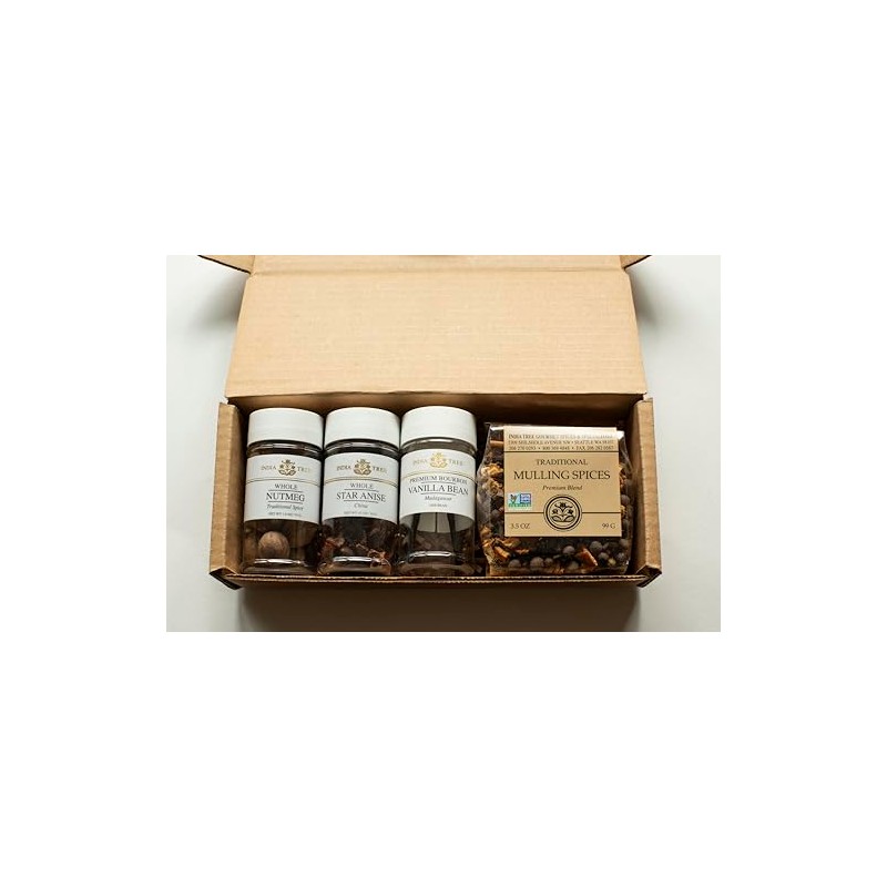 India Tree Winter Holiday Spice Gift Pack - Mulling Spices,