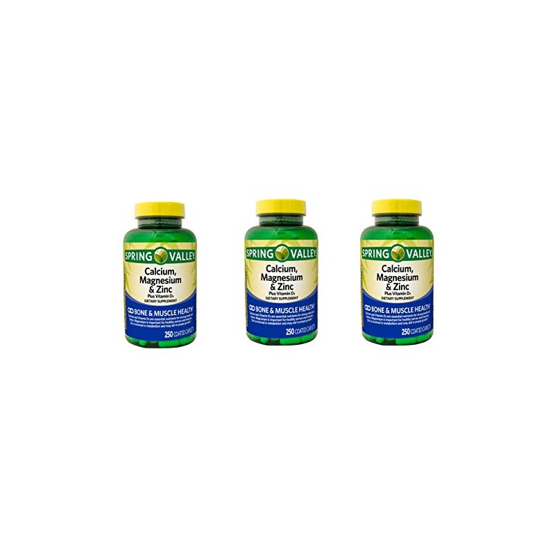 Spring Valley - Calcium Magnesium and Zinc, Plus Vitamin D3,
