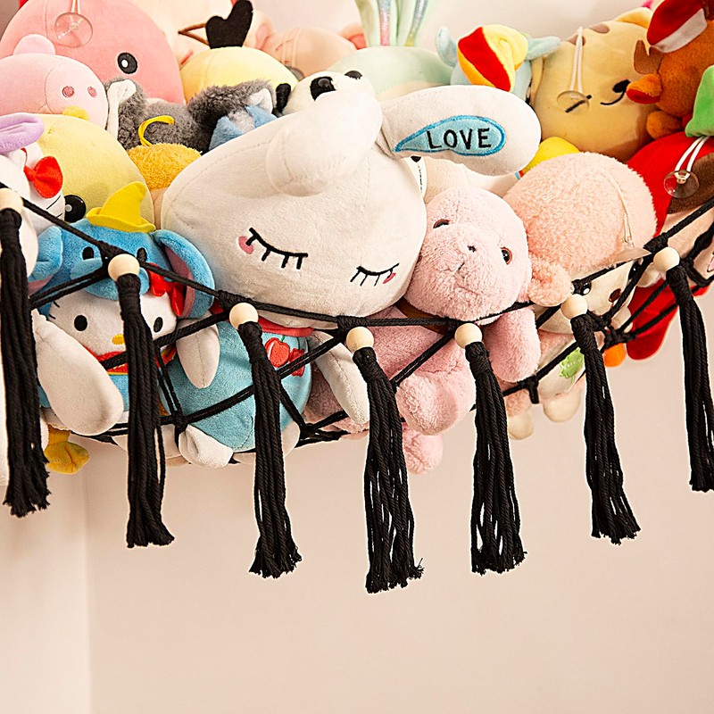 Stuffed Animal Hammock Hanging Net for Soft Toy Storage Organizer