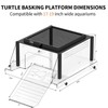 Upgraded Turtle Basking Platform for Aquatic Turtles with Temp &