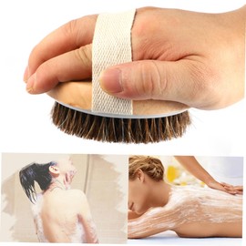 Healeved Wooden Bath Scrubber Brush for Back Exfoliation and Firm Bristles for Gentle Skin Cleaning for Body Care and Spa Use
