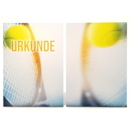 Certificate Paper "Tennis" | Both Sides with 2 Designs | for Certificates | DIN A4 190 g/m² | Free Print Templates | Modern Design | Blank Certificate (10)