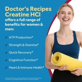 Doctors Recipes Creatina Hcl 750 Mg 90 Cápsulas                                                                                                       