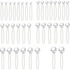 36 Pieces Pearl Hair Pins, BetterJonny 6 Sizes U Shaped
