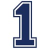 Applicable Pun Varsity Number 1 - Vinyl Decal - Dark
